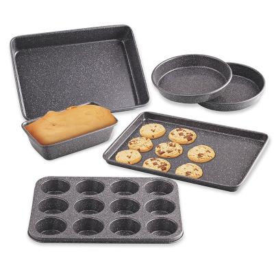 China Amazon Metal Bread Cookie Baking Tray Cake Mold Sustainable Hot Selling Nonstick Bakeware Mold for sale