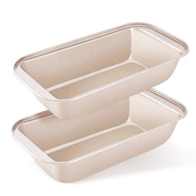 China Amazon Sustainable Hot Selling Non-Stick Metal Bread Pan Bakeware Loaf Pans for sale