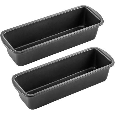 China Sustainable Hot Selling Rectangular Amazon Metal Loaf Baking Pans Nonstick Bakeware Mold Box Loaf Pans for sale