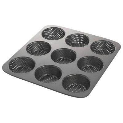 China Amazon Bakeware Square Oven Tray Cupcake Viable Hot Selling Baking Dish Perforated Stainless Steel Molds Bread Box for sale