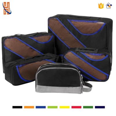 China Nylon 5pcs Set Nylon Travel Luggage Organizer Bag for sale