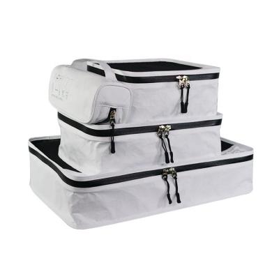 China Folding 4 Pcs Travel Cubes For Suitcase Lightweight Travel Essential Bag With Large Toiletries Bag For Clothes Cosmetics Toiletries for sale