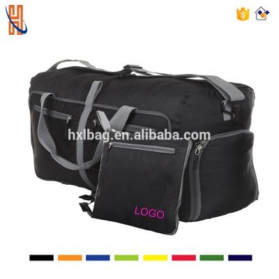 China Polyester Duffel Bag For Travel Luggage Gym Sport Camping Lightweight Foldable Into Itself Fleece for sale