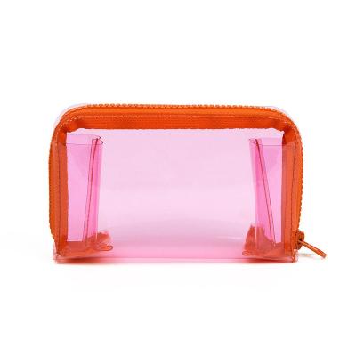 China Fashion Clear Toiletry Bag Makeup Bags Waterproof PVC Cosmetic Makeup Bags Transparent Travel Pouch with Zipper, Clear Makeup Organizer for sale