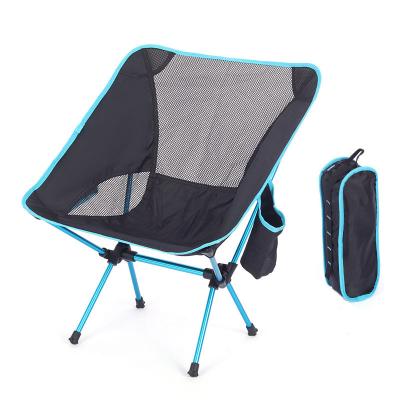 China Modern Outdoor Ultralight Portable Folding Chairs With Pocket 300lbs Capacity Heavy Duty Camping Folding Chairs Custom Fishing Chair for sale