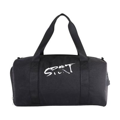 China Lightweight Canvas GYM BAG Travel Duffel Bag Sports Duffel Bags Large Swimming Sack Gym Bag With Shoe Compartment Waterproof Weekend Bag for sale