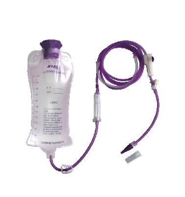 China Eco-friendly Medical Purple Tube Spike Set Enteral Feeding Pump Silicone Feeding Tubes Gastrostomy Tube for sale