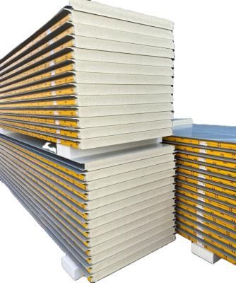 China Insulated Polyurethane PU Sandwich Panel Wall Cladding PUR PIR Sandwich Board Panels for sale