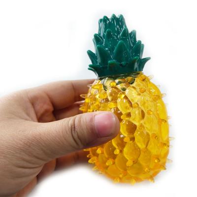 China Pineapple Viable Dog Chew Toy Dental Chews Toy Indestructible Friut Summer Pet TPR Chew Toy Squeaky Toy for sale