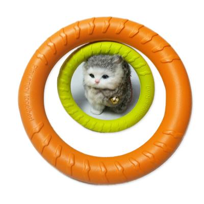 China Viable Dog Training Chew Toys For Dogs EVA Foam Floating Pull Ring Driving Ring Teeth Cleaning Chewing Toy for sale