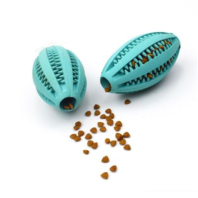 China Viable Promotional Good Quality Dog Treat Ball Cat Teeth Cleaning Toy Rubber Leakage Food Balls Dog Chew Toys for sale