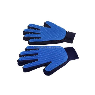 China Customized Viable Silicone Pet Grooming Glove Dog Hair Remover Grooming Glove for sale