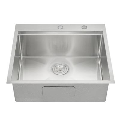 China Without Faucet Modern Style Above Counter Apartment Size Stainless Steel Kitchen Sinks for sale