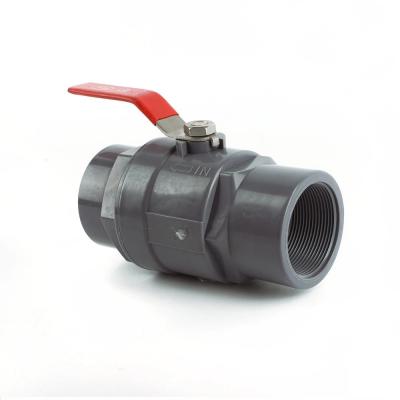 China ISO/ASTM Standard ABS Handle PVC Two-Piece Ball Valve for and Convenient in Shanghai for sale