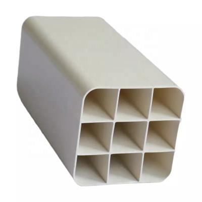 China Standard ASTM/DIN/ASNZ/JIS Rectangular PVC Grid Tube Square Tube PVC Plastic Water Pipe for sale