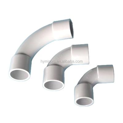 China Building Materials PVC Pipe Fittings DIN Standard 25mm White PVC Electrical Conduit for sale