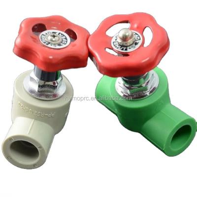 China PPR Pipes and Fittings Ball Valve Stop Valve PPR Gate Valve for Bathroom Accessories for sale