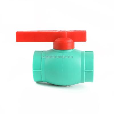 China 25mm Brass Ball Valve for PPR Plumbing Materials and Piping System Control in Plastic for sale