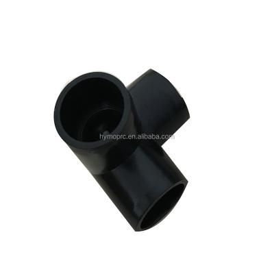 China 20MM-200MM Customizable Black Sch40 PVC Pipe Fittings 3-Way Elbow Connector OEM ODM for sale