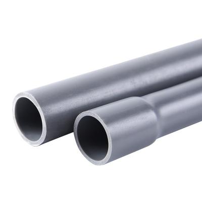 Chine Pipe de conduit électrique en PVC pour connexion à la colle Grise Norme ASTM UL 651 Sch 40 Taille à vendre