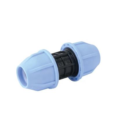 China 20-110MM HDPE PP Compression Fitting Italian Type Equal Coupling for Water Supply and Irrigation Pipe Fittings for sale