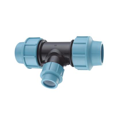 China 25mm 32mm PP Compression Fittings PN16 for Water Supply in Agriculture Drip Irrigation for sale