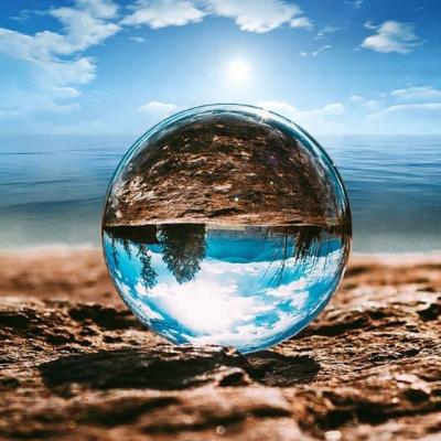 China Magic FengShui Europe K9 Clear Glass Sphere Crystal Ball Gifts Crystal Ball Photography Decorative for sale