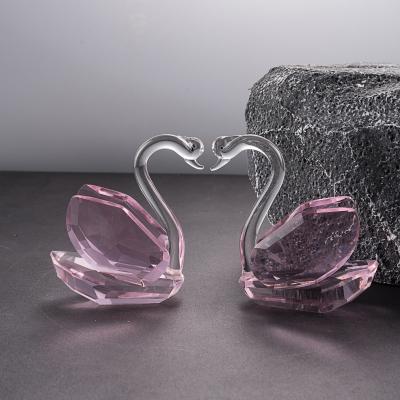 China China Crystal Swan For Creative Wedding Favors for sale