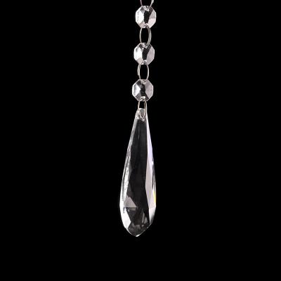 China Europe Wholesale 76mm Crystal Clear K9 Tear dropletcrystal Chandelier Pendant Part for sale