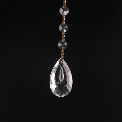 China Europe Clear Tear Droplet Wholesale K9 Crystal 50mm Crystal Chandelier Pendant Part for sale