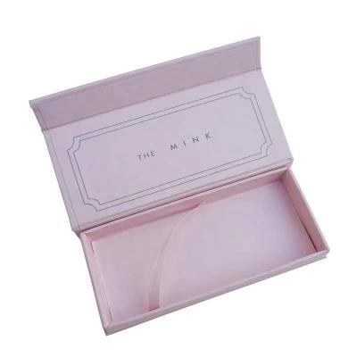 China Handmade Custom Made Pink Box Package Corrugated Eyelash Square Packing Book Wig Shipping Packaging Boxes for sale