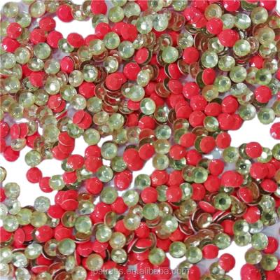 China Attractive flatback of hot fix rhinestuds used for transfer patterns popular neon color studs for sale