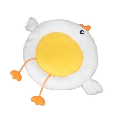 China Large Size Viable Round Cloth Cat Litter Plush Cushion Bunny Pet Cartoon Shape Egg Dog Pet Garbage Sleep Pad for sale