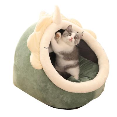 China Stocked Four Seasons Available Soft And Comfortable Cat Dog Nest Bed Cat Villa House Sleeping Bag Pet Dog Kennels for sale