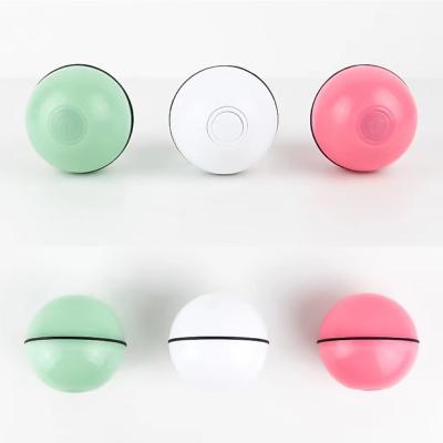 China Factory Direct Stored Smart Rechargeable Pet Rolling Ball Pet Toys USB Interactive LED Automatic ABS for sale