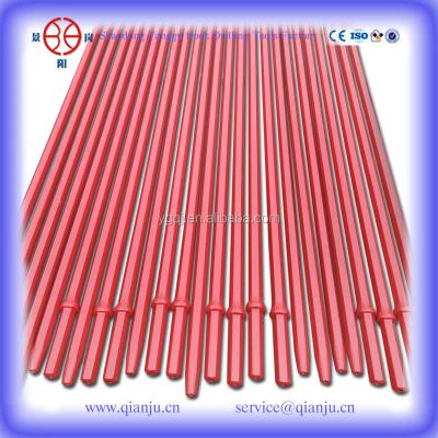 China Coaling JYG Brand H22*108MM Tapered Drill Rods and Integral Drill Rods Hedagonal Drill Rods for sale