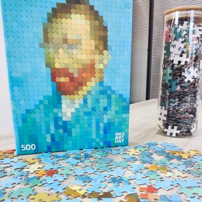 China Cartoon Toy Custom High Quality Van Gogh Puzzle 1000 Pieces Paper Other Puzzles Rompecabezas Brain Teaser for sale