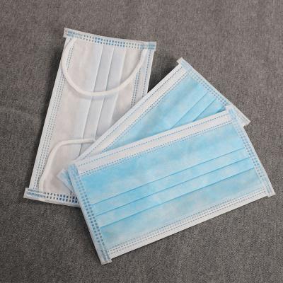 China Blue Disposable Face Mask Antivirus 3 Ply Non - Woven OEM Available Low Breathing Resistance for sale