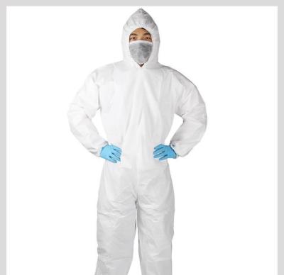 China Polypropylene Nonwoven Disposable Protective Coverall , Disposable Chemical Suit for sale