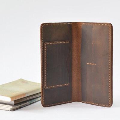 China Crazy Horse RFID Boshiho Leather Wallet Men Long With RFID Blocking for sale