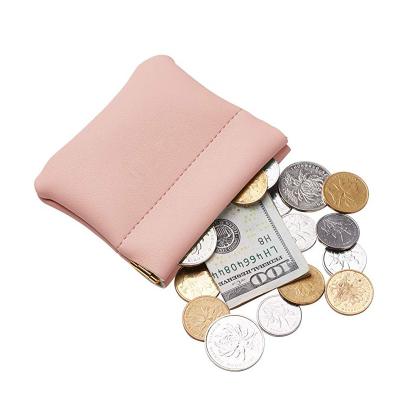 China Mini Gift Leather Purse Earphone Waterproof Bag Compression Pouch Change Holder for Men and Women Coin Purse for sale