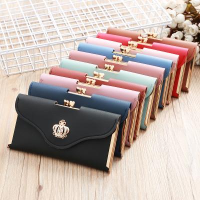 China Latest Fashion Boshiho Ladies Wallets Card Holder PU Leather Clutch Wallets Long For Trendy Women for sale