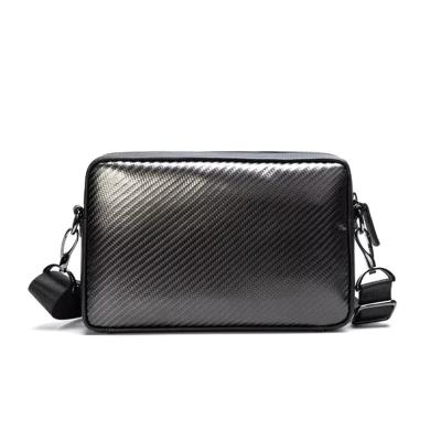 China High Quality Boshiho Carbon Leather Shoulder Bag Fiber Shoulder Envelope Men Bag for sale