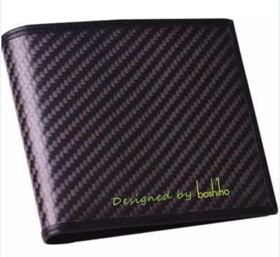 China 2021 Gray Carbon Fiber Business Wallet Boshiho Gifts Gray Wallet for sale