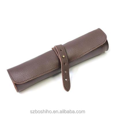 China Durable Wholesale Genuine Leather Pencil Bag Pen Case For School Use for sale