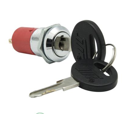 China SPST Household Operated ON-ON Switch Key Lock For Cabinet for sale