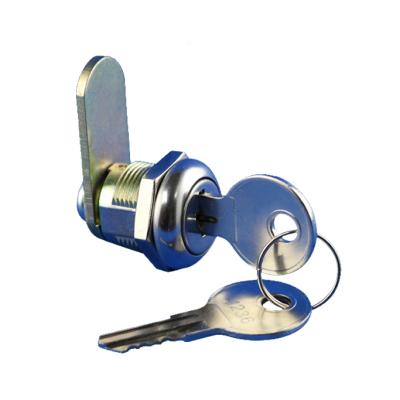 China Large Full Size Zinc Alloy Flat Key Cam Lock With Dust Shutter for sale