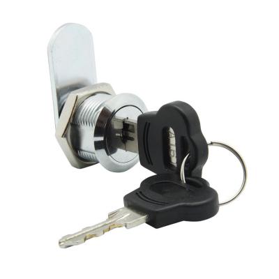 China Large Full Size Zinc Alloy Flat Key Cam Lock With Plastic Cover for sale