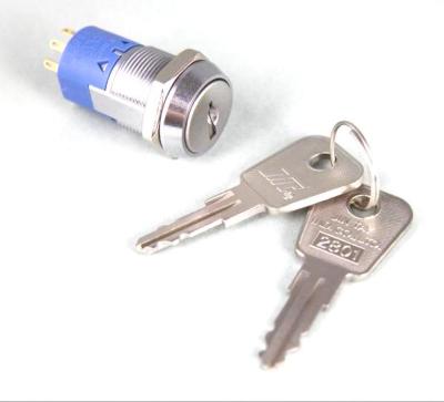 China 19mm S2811 Normal Large PS Or DP Electric Key Switch Lock for sale