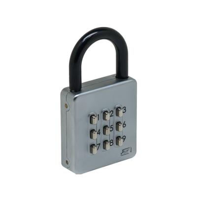 China Commercial Digital Combination Push Button Padlock for sale